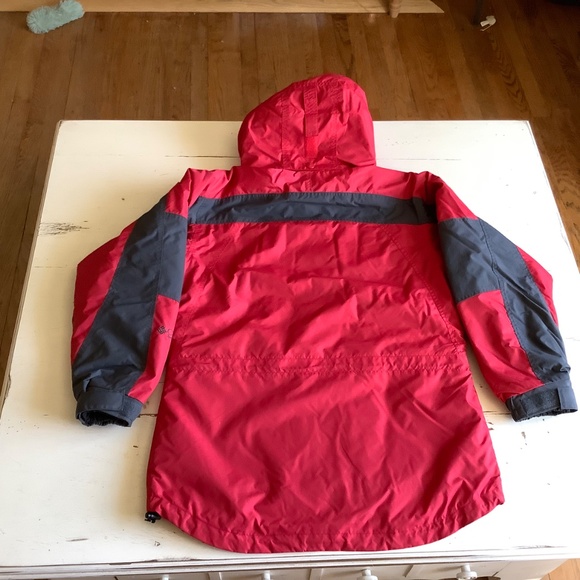 Columbia Red Grey Core Interchange Coat Jacket Small - Picture 9 of 13